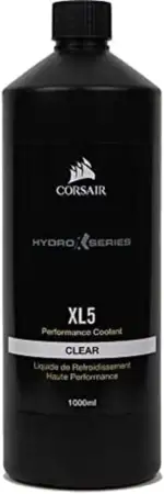 Corsair Hydro X Series XL5 Performance-Kühlflüssigkeit (1L, Leuchtende Transluzente Farben, Langlebige Hochleistungs Kühlflüssigkeit mit Korrosions und Bakterienhemmer), Kompatibel mit Desktop, klar