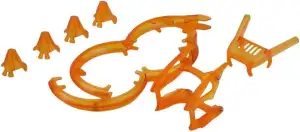 Propellerschutz für DJI Neo 2 Drohne, stoßfeste Schutzhülle, inklusive Propellerschutz, Gimbal-Stoßdämpfer, Heckflügel und Landegestell, Schutzhülle für Neo 2 Drohne(Bernsteinorange)