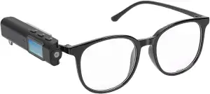 Clip-on-Kamera für Brillen, 2,7K 30fps HD 110° Weitwinkelbrille, FPV-Sportkamera