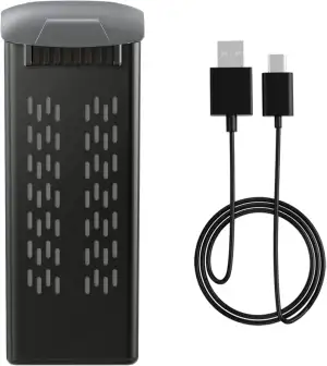 Ameta Akku-Set für S50 Lite Drohne, 7,4 V, 2000 mAh, 25 Minuten Flugzeit mit LED