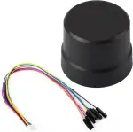 Waveshare Q43 Multi-Constellation Multi-Frequency Helical Antenna, RTK Centimeter-Level High-Precision Position GNSS Module with Geomagnetic Sensor, Support Multi Constellation Simultaneous Reception