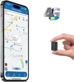 TKMARS Mini GPS Tracker 4G, 1500mAh 60 Tage Langzeitbatterie, magnetischer Live Ortungsgerät Send...