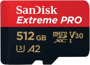 SanDisk Extreme PRO microSDXC UHS-I Speicherkarte 512 GB + Adapter & RescuePRO Deluxe (Für Smartphones, Actionkameras oder Drohnen, A2, Class 10, V30, U3, 200 MB/s Übertragung)