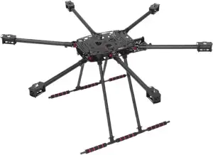 ZD850 PRO Vollcarbon-Rahmenbausatz mit nicht einklappbarem Landegestell und faltbarem Arm, kompatibel FPV-Hexacoptern(ZD850 PRO)