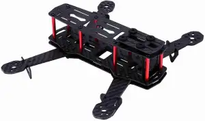 Quadcopter-Rahmen-Kit, 250-mm-FPV-Carbon-Renn-Drohnenrahmen Flugzeugrahmen-Zubehör für die 4-Achs-FPV-Drohne QAV250 Mini(Carbon Fiber)