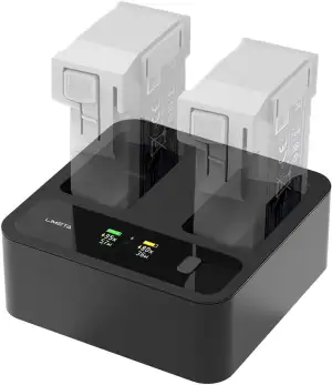 LIMETA 72W Ladegerät für DJI Mini 5 Pro/4 Akku Zubehör, Intelligentes Schnelllad