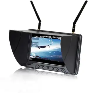 FPV Monitor Black Pearl RC801 with DVR 5.8G 40CH Wireless 7" LCD Screen Diversit