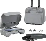 Mini 5 Pro Sonnenschutz mit Gurt für DJI RC 2 Zubehör, 3 in 1 Sonnenblende/Joystick Schutz/Displa...