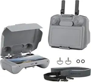 Mini 5 Pro Sonnenschutz mit Gurt für DJI RC 2 Zubehör, 3 in 1 Sonnenblende/Joystick Schutz/Displa...
