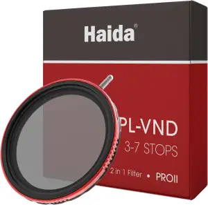 Haida CPL + VND 2-in-1 Filter 77mm - Polarisationsfilter variabler ND-Filter 3-7