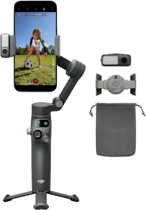 DJI Osmo Mobile 8 Advanced Tracking Combo Gimbal-Stabilisator für Smartphones, N