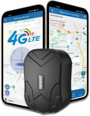 TKMARS 4G GPS Ortungsgerät für Auto ohne ABO, mit 20000-mAh Akku, Langer Standby