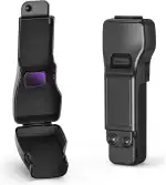 AMAZEAR Pocket 3 hülle, Schutzhülle für DJI Osmo Pocket 3 Zubehör, Objektivschutz, Gimbal & Display Schutz, Hardcase mit Samtfutter, Pocket 3 Creator Combo Accessories Tasche, kompakte, Schwarz