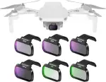 NEEWER 6er Pack ND Filter Set kompatibel mit DJI Mini 4K/2/Mavic/SE/2 SE, Drohnen Linsenzubehör, ...