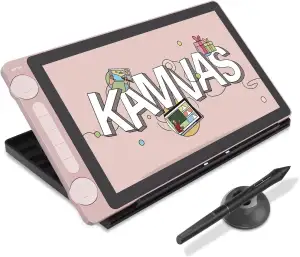 HUION Kamvas 13 Gen 3 Grafiktablett mit Display, Entspiegeltes Geätztes Glas, Pe