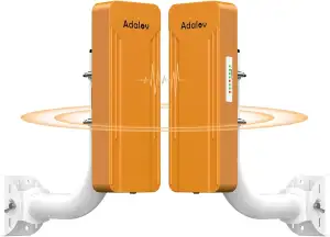 AdaLov CPE469 Gigabit WLAN Bridge Outdoor, Dualband 5,8/2,4 GHz, Wireless Bridge