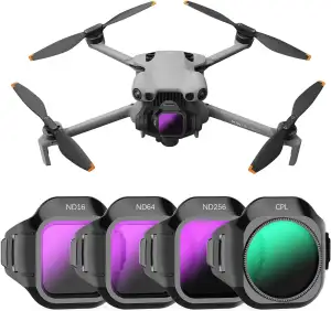 FPVtosky ND & CPL Filter Set kompatibel mit der DJI Mini 5 Pro, mehrfach beschichtete Filter aus optischem Glas, Drohnenkamera Zubehör (4Pack(CPL, ND16/64/256))