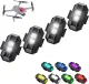4 Stück Strobe Drone Light 7 Farben Led Aircraft Strobe Lights USB-Aufladung Mini-Drohnen-Blitzli...