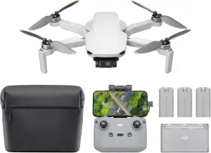DJI Mini 4K Fly More Combo, Drohne mit 4K UHD Kamera für Erwachsene, unter 249 g