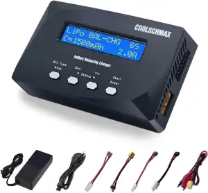 XT60 Balance Lade-/Entladegerät, Batterie-Zellspannungsmesser & Innenwiderstands-Tester für 1–6S LiPo/LiFePO4/Li-Ion/LiHV, 1–15S NiMH/NiCd, 1–10S Bleiakku – für Drohnen & RC-Autos