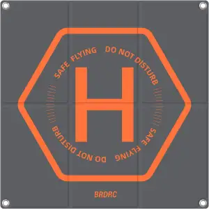 BRDRC 50cm Drohnen-Landeplatz, Universal, Faltbar, Doppelseitig, Wasserdicht, He