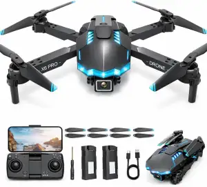 Drohne mit Kamera 1080P für Kinder Anfänger, Bürstenlosem Motor RC Quadcopter, S