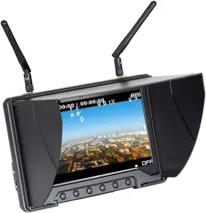 Black Pearl Diversity Monitor RC801 FPV Monitor with DVR in 5.8Ghz 40CH 7inch FP