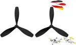 Original Ersatzpropeller-Set für Flugzeuge wie FX816 und FX817 u. weitere kompatible RC-Modellen, Schneller Austausch, Optimale Passform u. stabile Flugeigenschaften, Outdoor u. Indoor Spielzeug-Teile