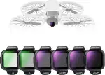 NEEWER ND/CPL Filter Zubehör Set kompatibel mit DJI Flip Drone (6er Pack), ND8/PL ND16/PL ND32/PL ND64/PL PL UV, Snap On, Optisches HD Glas, Graufilter Polfilter ND Linsen Filter Set, FL-N35