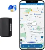 GPS Tracker Car Without Subscription - 90 Days Standby, 5 Second Position Update, 4200 mAh Battery, Waterproof & Magnetic (for Car, Motorcycle, Bicycle) - Free App