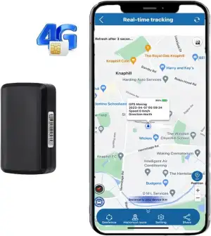 GPS Tracker Car Without Subscription - 90 Days Standby, 5 Second Position Update
