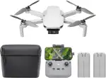 DJI Mini 4K Camera Drohnen Combo mit 4K UHD Kamera für Erwachsene, 3-Achsen-Gimbal-Stabilisierung, 10 km Videoübertragung, Autom. Rückkehr, windstabil, 2 Akkus 62 min Flugzeit, QuickShots, Unter 249g