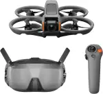 DJI Avata 2 Fly Smart Combo (ein Akku), FPV-Drohne mit Kamera 4K, Immersive Experience, One-Push-Akrobatik, Integrierter Propellerschutz, 155° FOV, Kameradrohne mit Goggles N3 und RC Motion 3