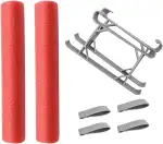 Namvo Set für Fahrwerk und Wasserschwimmendes Fahrwerk für Zubehör, faltbare Verlängerungslandebeine Combo für Drohne