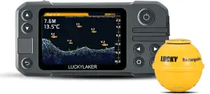 LUCKY Kajak Tragbarer Fischfinder Wandler Kabelloser Sonar Fischfinder Boot Wied