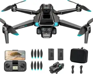 Drohne mit 4K Kamera,40 Minuten Flugzeit, für Erwachsene und Anfänger,Faltbare W