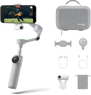 Insta360 Flow 2 Pro Smartphone-Gimbal-Stabilisator für iPhone & Android, KI-Smar