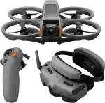 DJI Avata 2 Fly More Combo (1 Akku), FPV-Drohne mit 4K-Kamera, mit Propellerschutz, Flips/Rollen auf Tastendruck, inkl. Goggles 3 und RC Motion 3, POV Content Kamera-Drohne