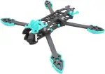 KENANLAN Quadcopter Rahmen Kit, FPV Racing Drohne Rahmen Professioneller 225mm Radstand Carbon Fiber Quadcopter Rahmen für RC Drone Zubehör (Blau)