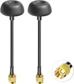 Bingfu 5,8GHz FPV Antenne 2er-Pack, RHCP Pagodenantennen mit RP-SMA Stecker, 5dBi Gewinn, für FPV Drohne, Quadcopter, FPV-Brille, Sender & Empfänger