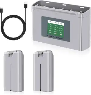 Mini 2 Series Intelligent Flight Akku Ladegerät Kombo 2-Pack 2400mAh Drohnen-Akk
