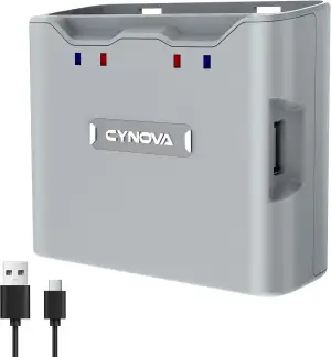 CYNOVA Mini 4K Akku ladegerät,Zweiweg-Ladestation für DJI Mini 4K Akkuladegerät 
