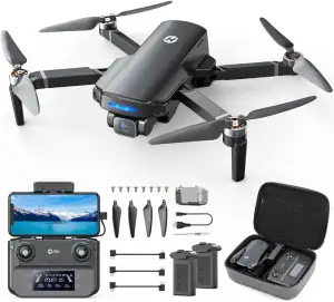 Holy Stone GPS Drohne mit 40 Min Flugzeit (2 Akkus), 4K Kamera, Auto-RTH, 5GHz W