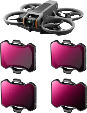 K&F Concept ND/PL Filter Set Kompatibel mit DJI Avata 2, 4 Pack ND8/PL ND16/PL ND32/PL ND64/PL Po...