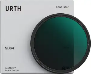 Urth 62 mm Graufilter ND64 (6 Stop) ND Filter (Plus+)