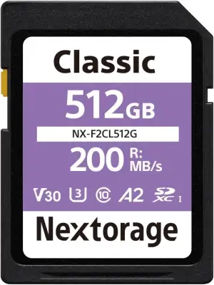 Nextorage SD Karte 512GB UHS-I SDXC, japanische speicherkarte datenspeicher SD Card, Kamera Zubeh...