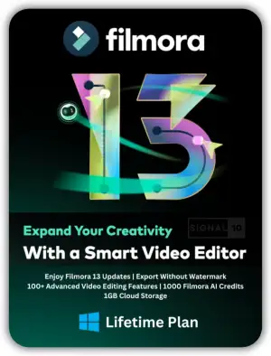 Wondershare Filmora 12 | WIN | 1 Gerät | (Product Keycard) Lebenslange Lizenz | 