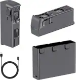 COOLSHOW Intelligenter Flug Avata 2 Akku Ersatz 2150mAh 2 Packs Angebot 23 Minuten maximale Flugzeit und Dreifache Avata 2 Akku Ladegerät Zwei-Wege-Ladehub kompatibel mit DJI Avata 2 Drohne