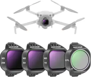 NEEWER CPL ND Filter Set Kompatibel mit DJI Mini 5 Pro (CPL/ND16/ND64/ND256), 4e