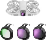 NEEWER CPL + ND Filter Set kompatibel mit DJI NEO 2 nur, 3er Pack Snap On Zubehör Kit für Drohnen Kamera Objektive, Graufilter (ND8/32) zirkularer Polfilter, mehrfach beschichtetes HD Glas, FL-N72